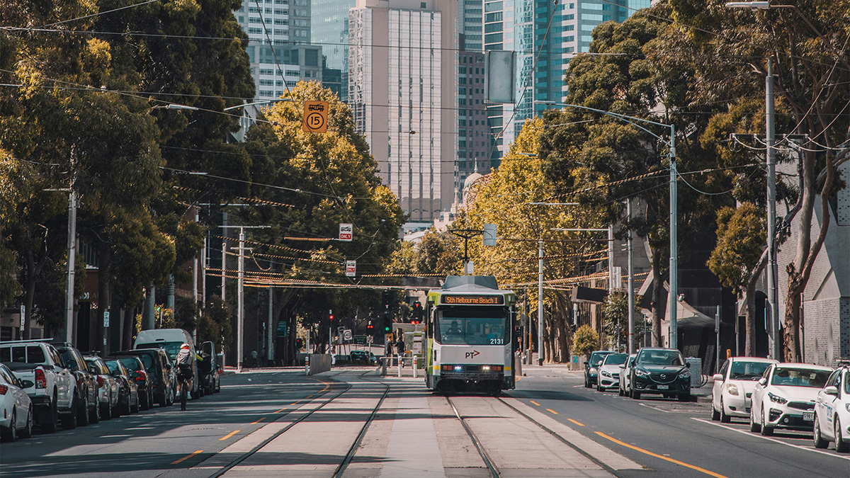 Street view from Melbourne, Victoria, Australia